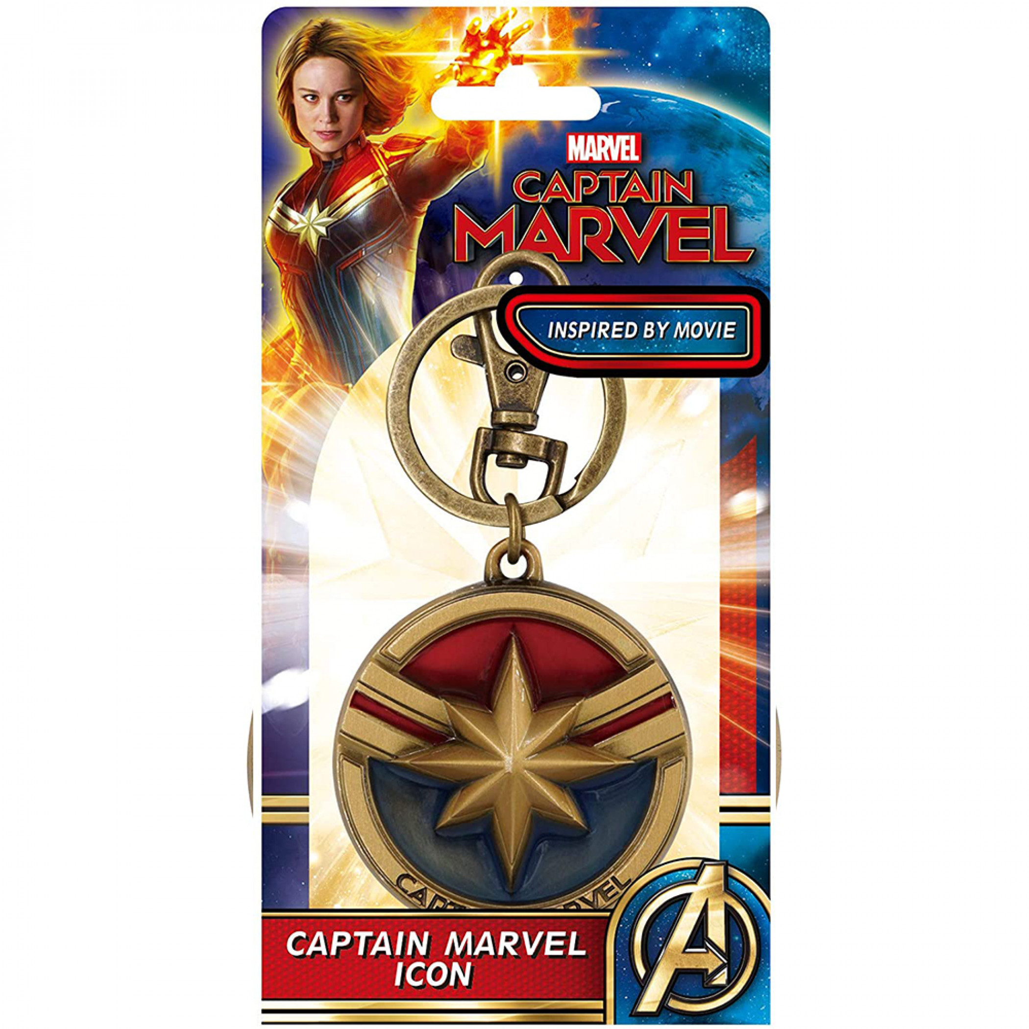 Captain Marvel Movie Keychain